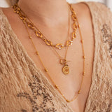 Long dots necklace
