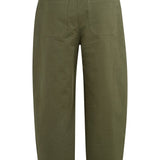 High waist barrel trousers