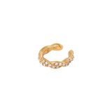 Shiny braid ear cuff