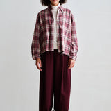 Blouse red check