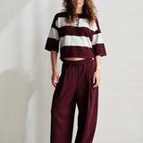 Trousers aubergine