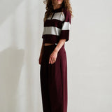Trousers aubergine