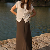 A-line maxi skirt
