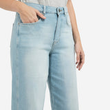 Barrel jeans met wassing