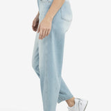 Barrel jeans met wassing