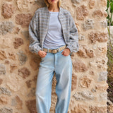 Barrel jeans met wassing