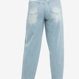 Barrel jeans met wassing