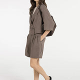Blazer met kimonomouwen