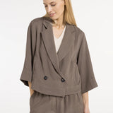 Blazer met kimonomouwen