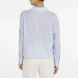 Blouse with angled seams