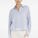 Blouse with angled seams