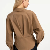 Blouse met tailleaccent