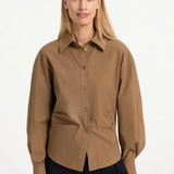 Blouse met tailleaccent