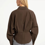 Blouse met tailleaccent