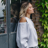 Sweater with cut out