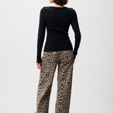 Boatneck rib long sleeve