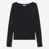 Boatneck rib long sleeve