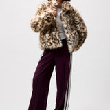 Leopard fur jacket