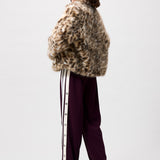 Leopard fur jacket
