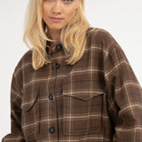 Geruite flanellen blouse