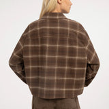 Geruite flanellen blouse