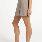 Mini skirt with faux wrap
