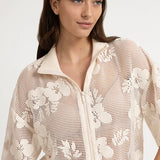 Jacket in crochet style