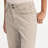 Denim broek met wijde pijpen