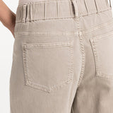 Denim broek met wijde pijpen