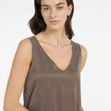 Dress with crinkle texture
