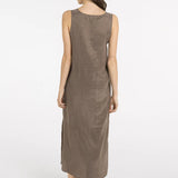 Dress with crinkle texture