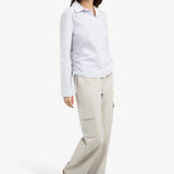 Blouse met koordjes