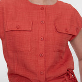 Blouse with pockets
