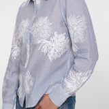 Blouse embroidered flowers