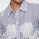Blouse embroidered flowers