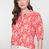 blouse met grafische print