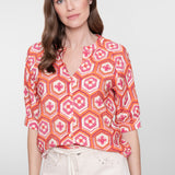 blouse met flowerprint