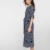 jurk met print en split