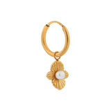 Hidden pearl hoop