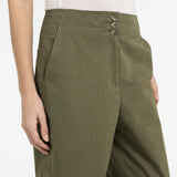 High waist barrel trousers