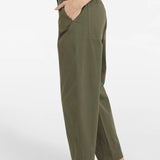 High waist barrel trousers