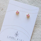 Shiny pink studs