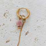 Chain pink star hoop