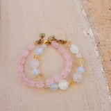 Pink beads bracelet