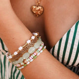 Flat chain bracelet