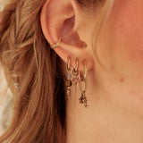 Chain pink star hoop