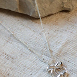 Cherry bow necklace