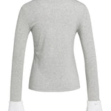 Jersey top with removable cuff