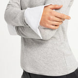 Jersey top with removable cuff