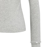 Jersey top with removable cuff